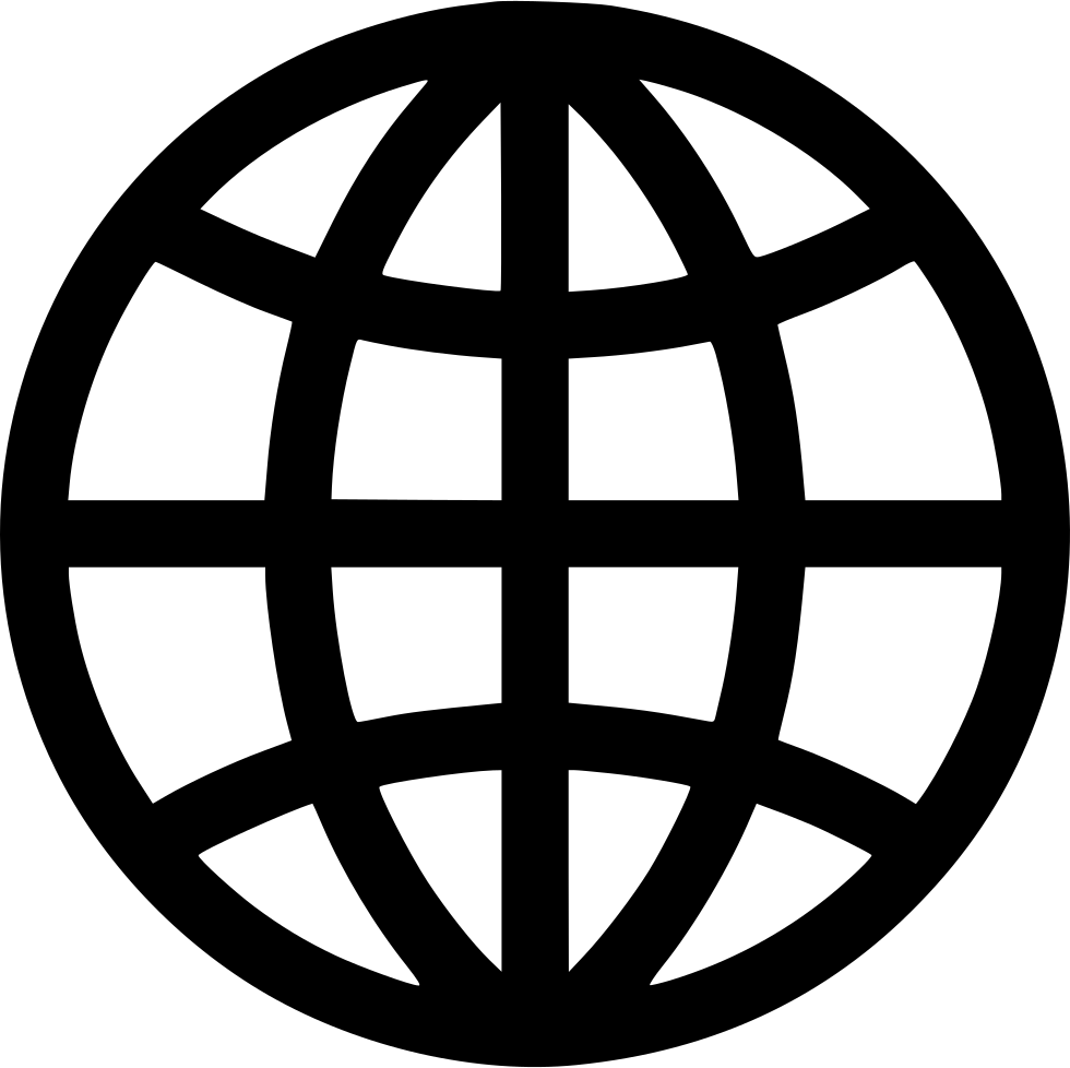 A Black And White Image Of A Globe