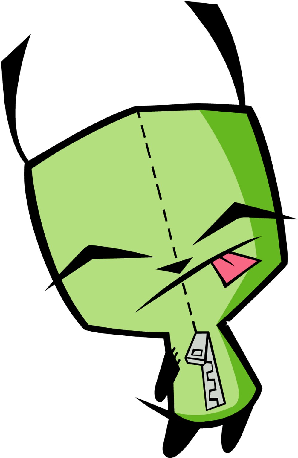 Cartoon Character With A Zipper
