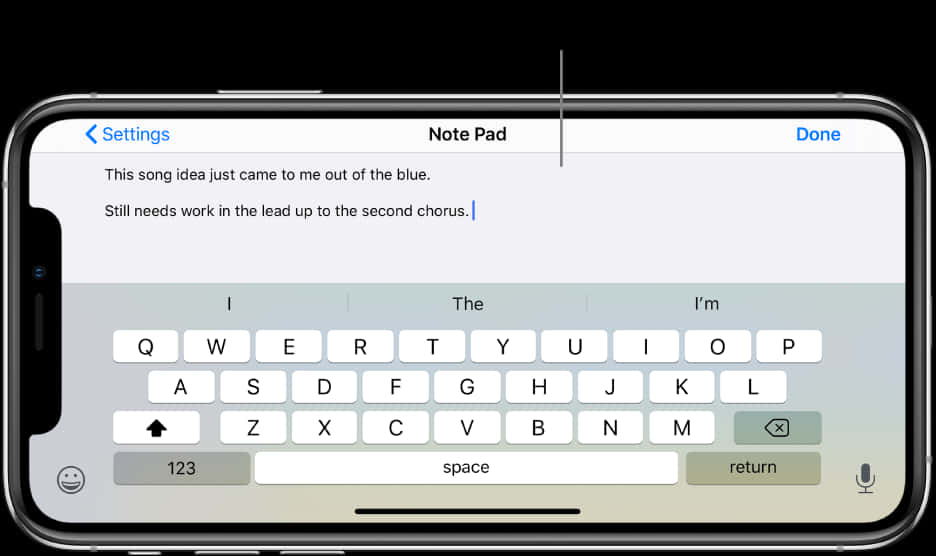 A Keyboard On A Cell Phone