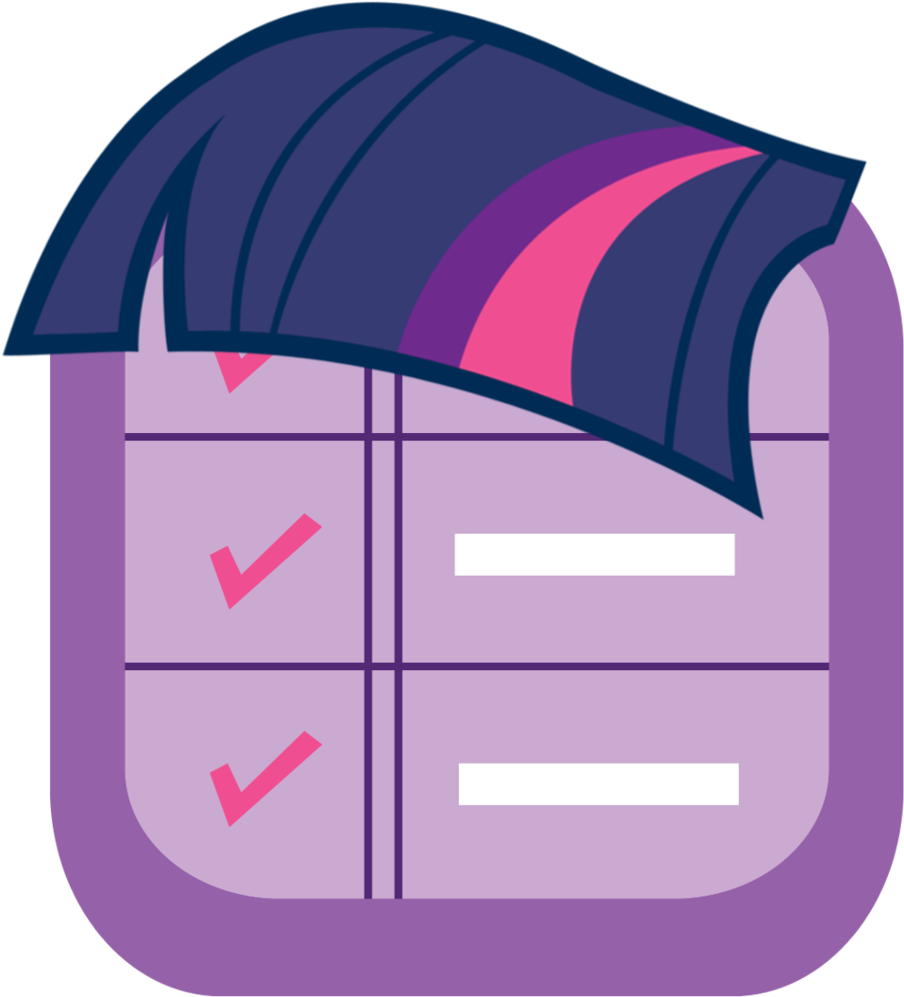 A Purple And White Checklist