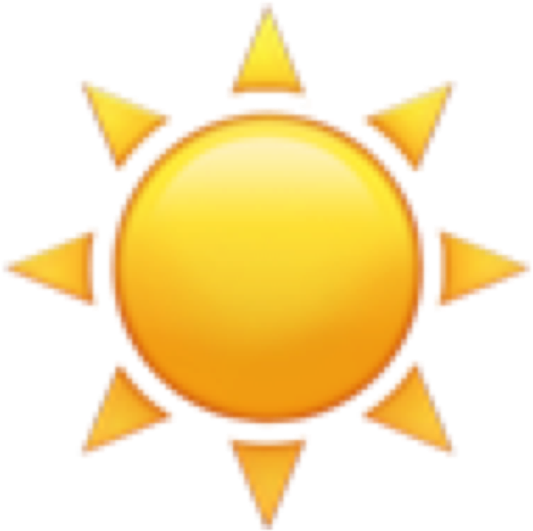 A Yellow Sun With Many Pointed Stars