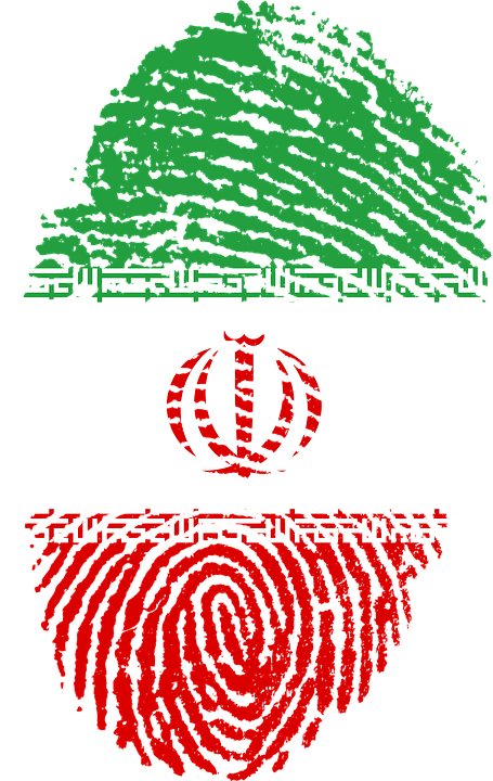 Iran Flag Fingerprint, Hd Png Download