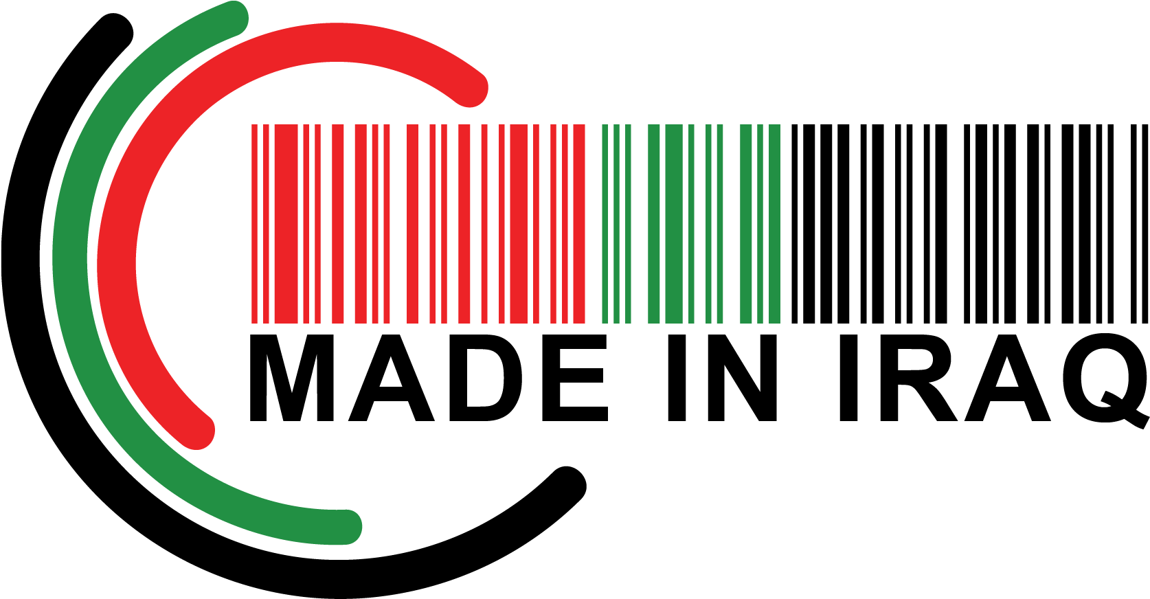 A Red And Green Barcode On A Black Background
