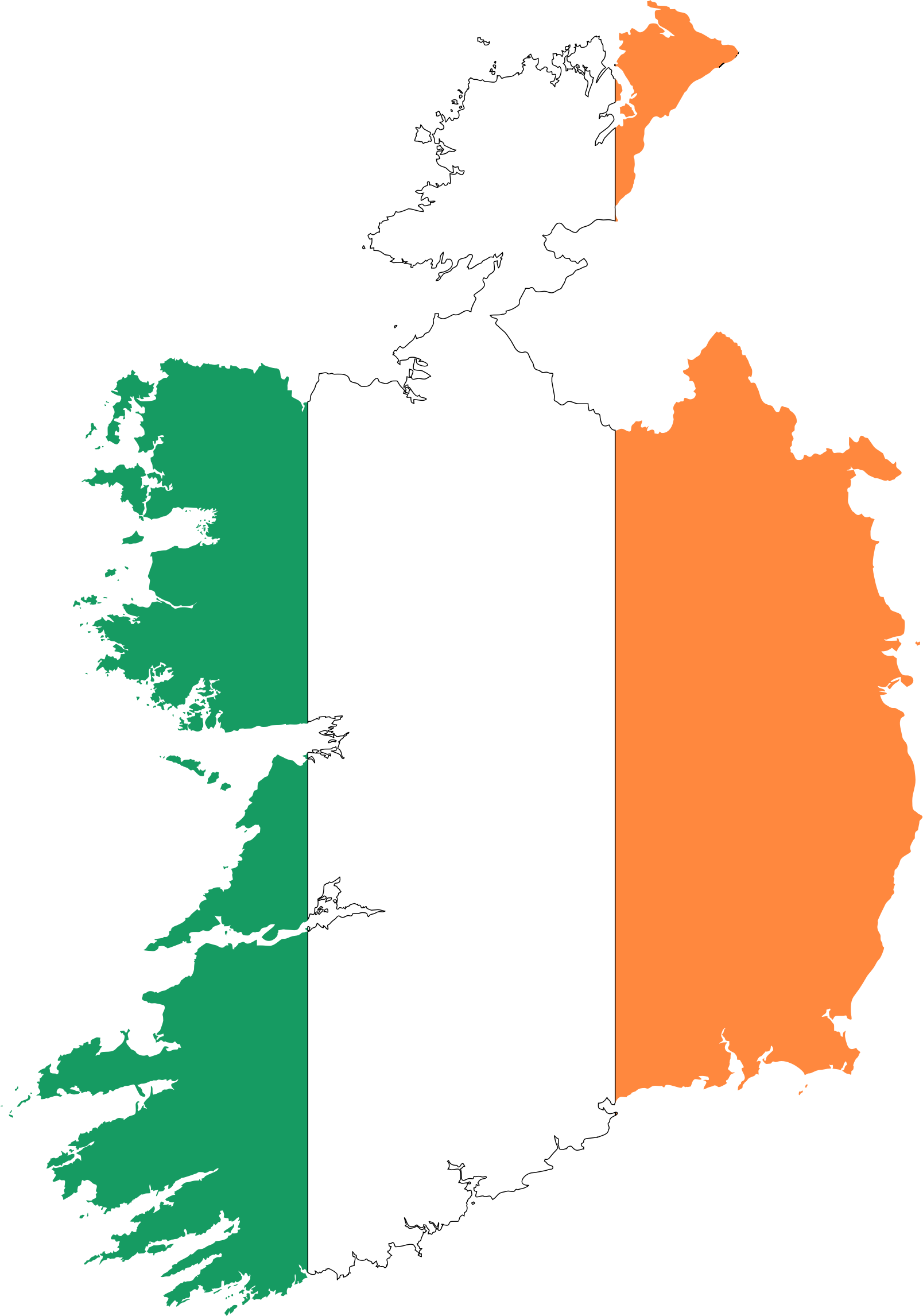 Ireland Flag With Coat Of Arms, Hd Png Download