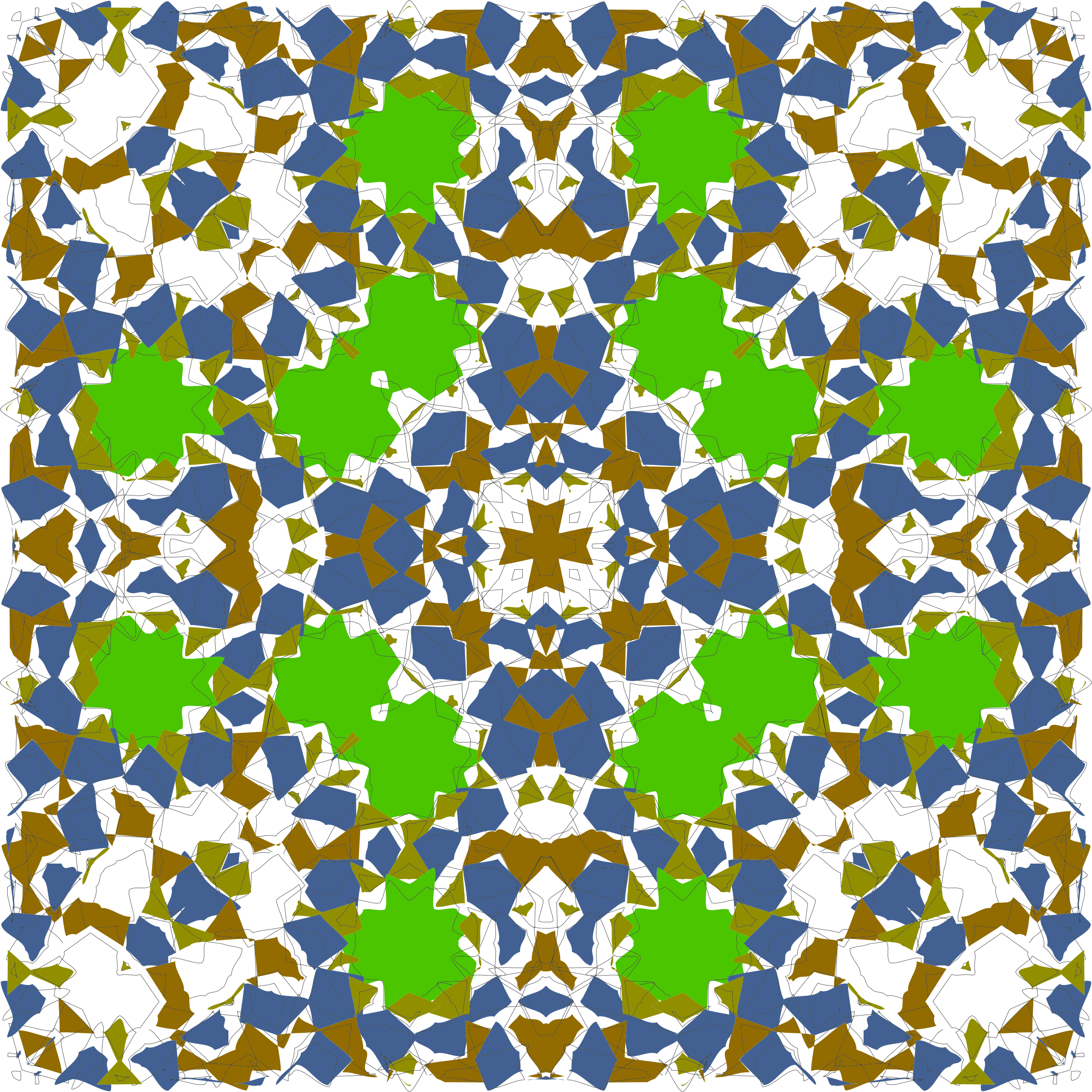 A Colorful Pattern On A Black Background