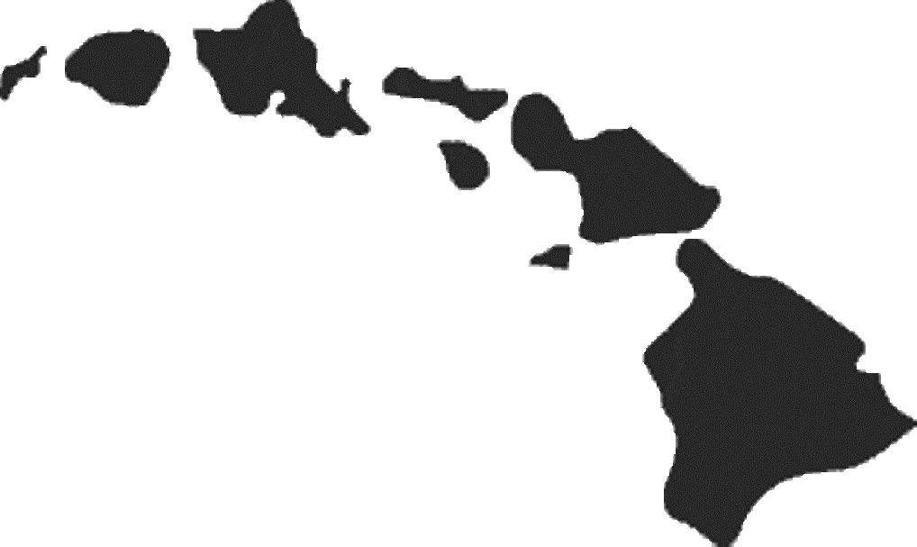 A Map Of The State Of Hawaii
