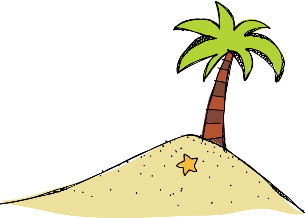 A Palm Tree On A Sand Hill