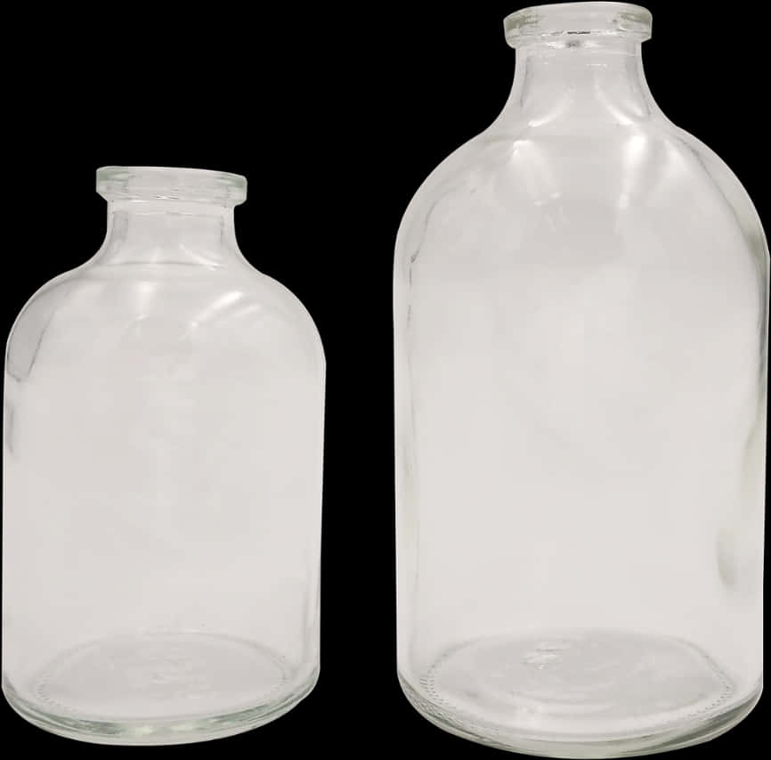 Iso Medical Clear Glass Boston Round Bottles And Jars - Glass Bottle, Hd Png Download