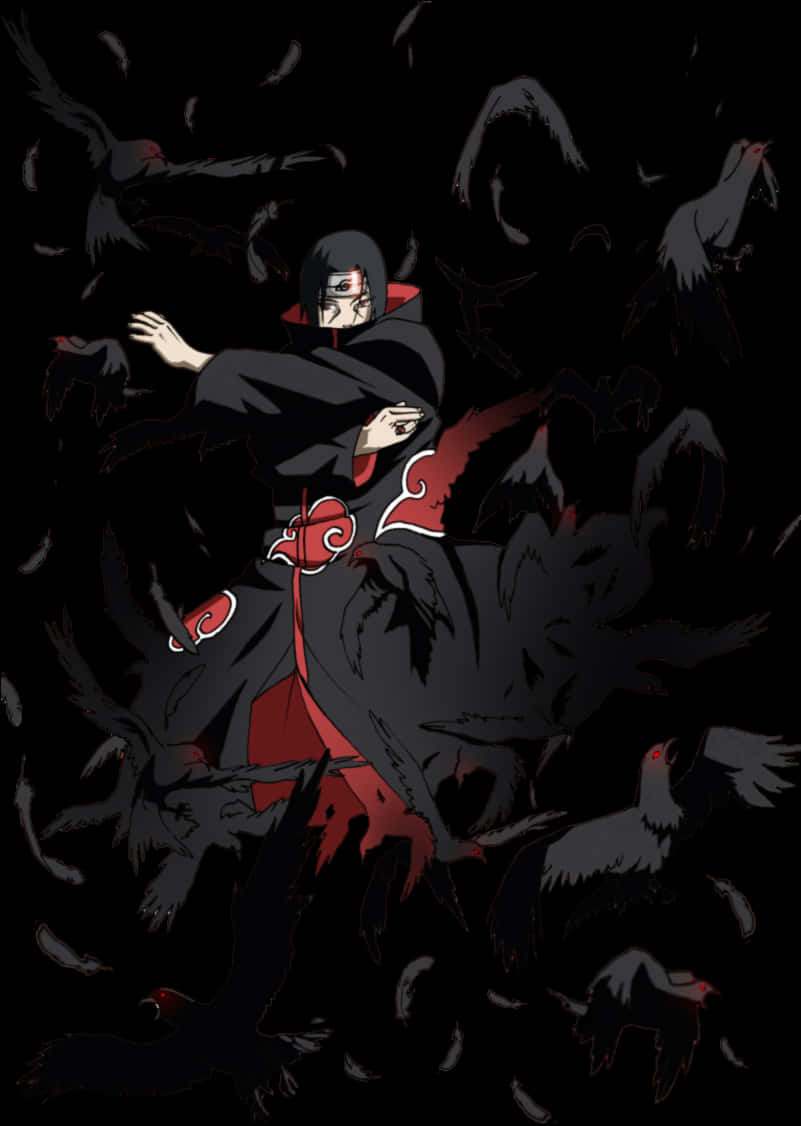 A Cartoon Of A Man In A Black Robe Surrounded By Crows