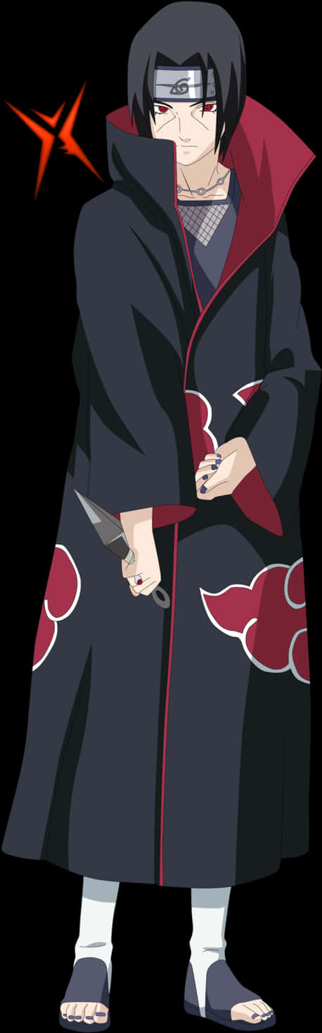 Itachi With Red Spark