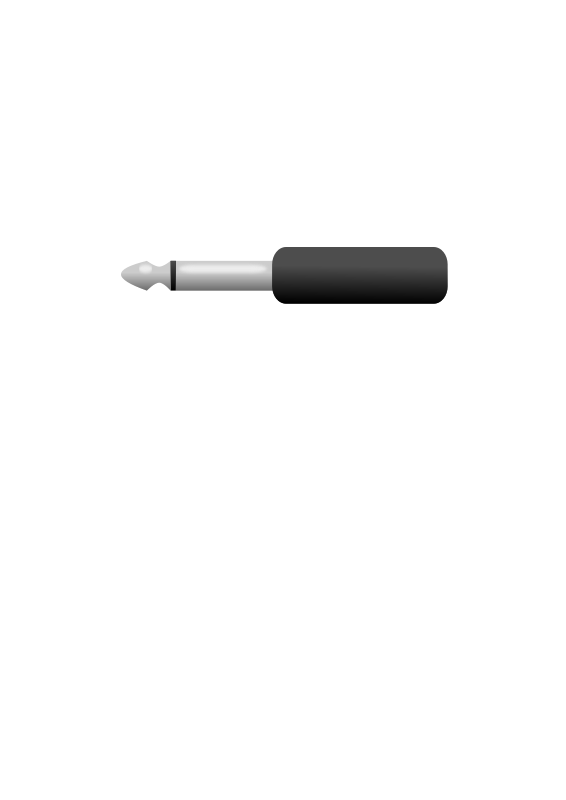 A Black And White Audio Jack