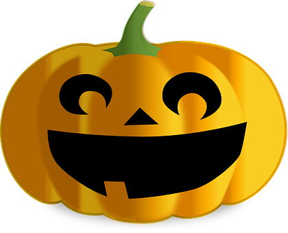 A Pumpkin With A Black Background