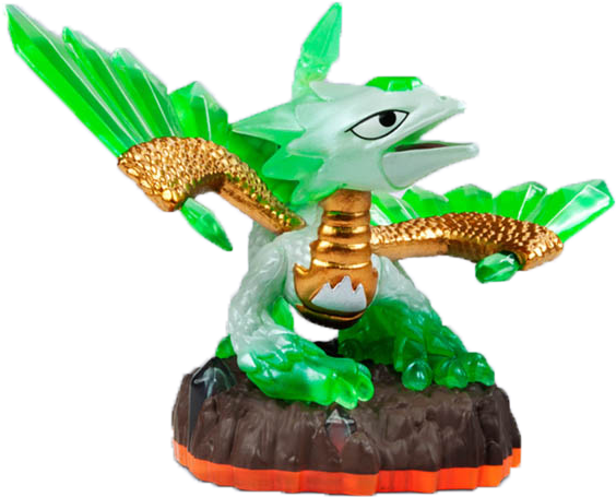 A Green And Gold Dragon Figurine