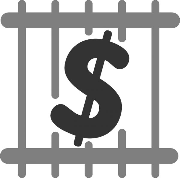 A Dollar Sign In A Prison Cell