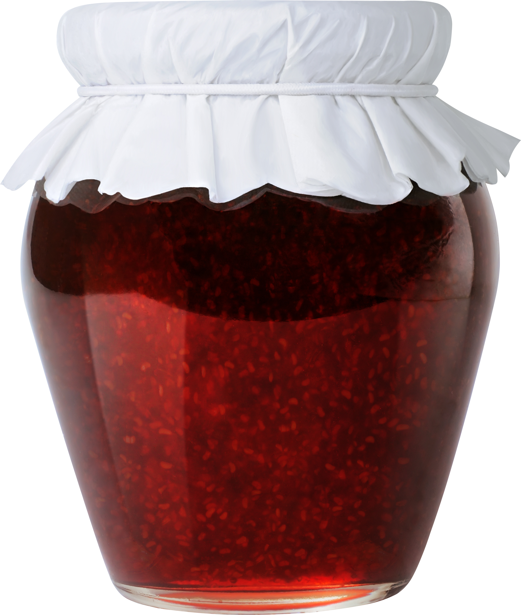 A Jar Of Jam With A White Cover