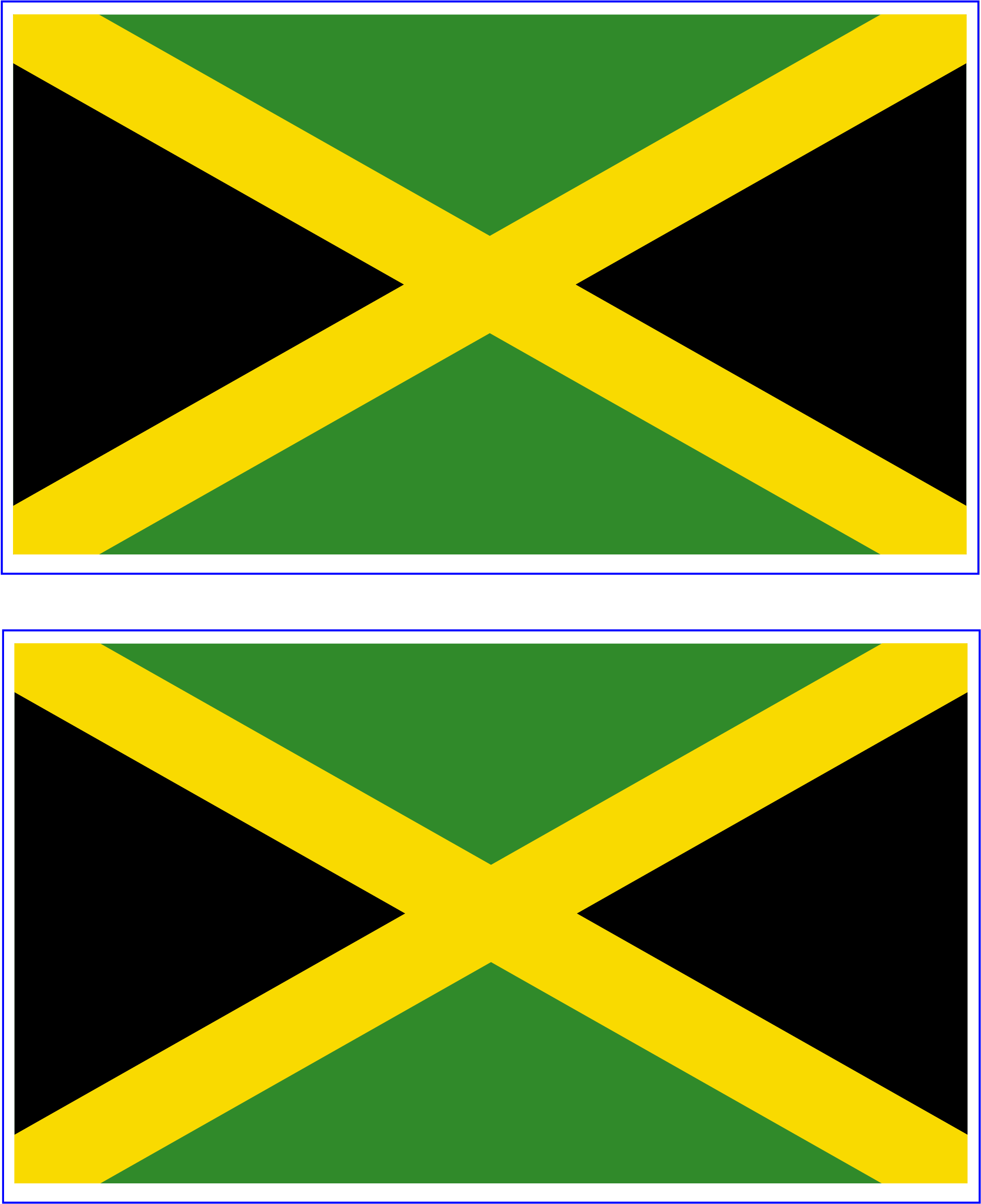 A Green And Yellow Flag