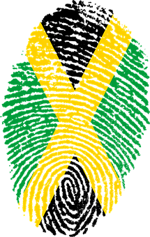 A Green And Yellow Fingerprint