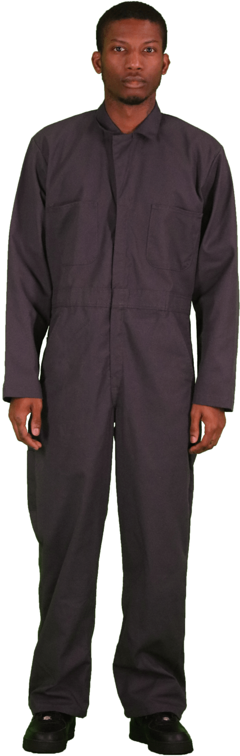 A Man Wearing A Coverall