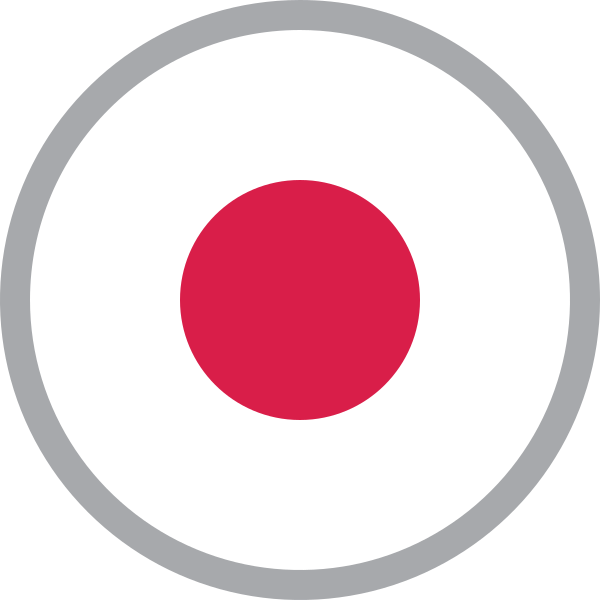 A Red Circle In A Black Circle