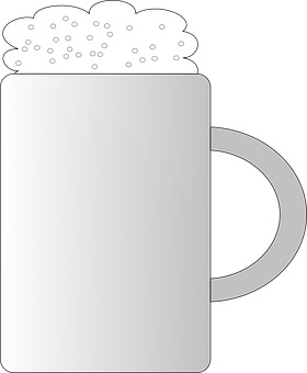 A White Mug With Foamy Foam On Top