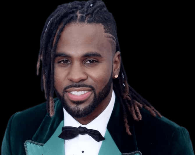 A Man With Dreadlocks Wearing A Bow Tie