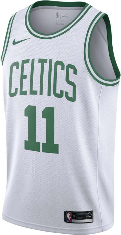 A White And Green Basketball Jersey