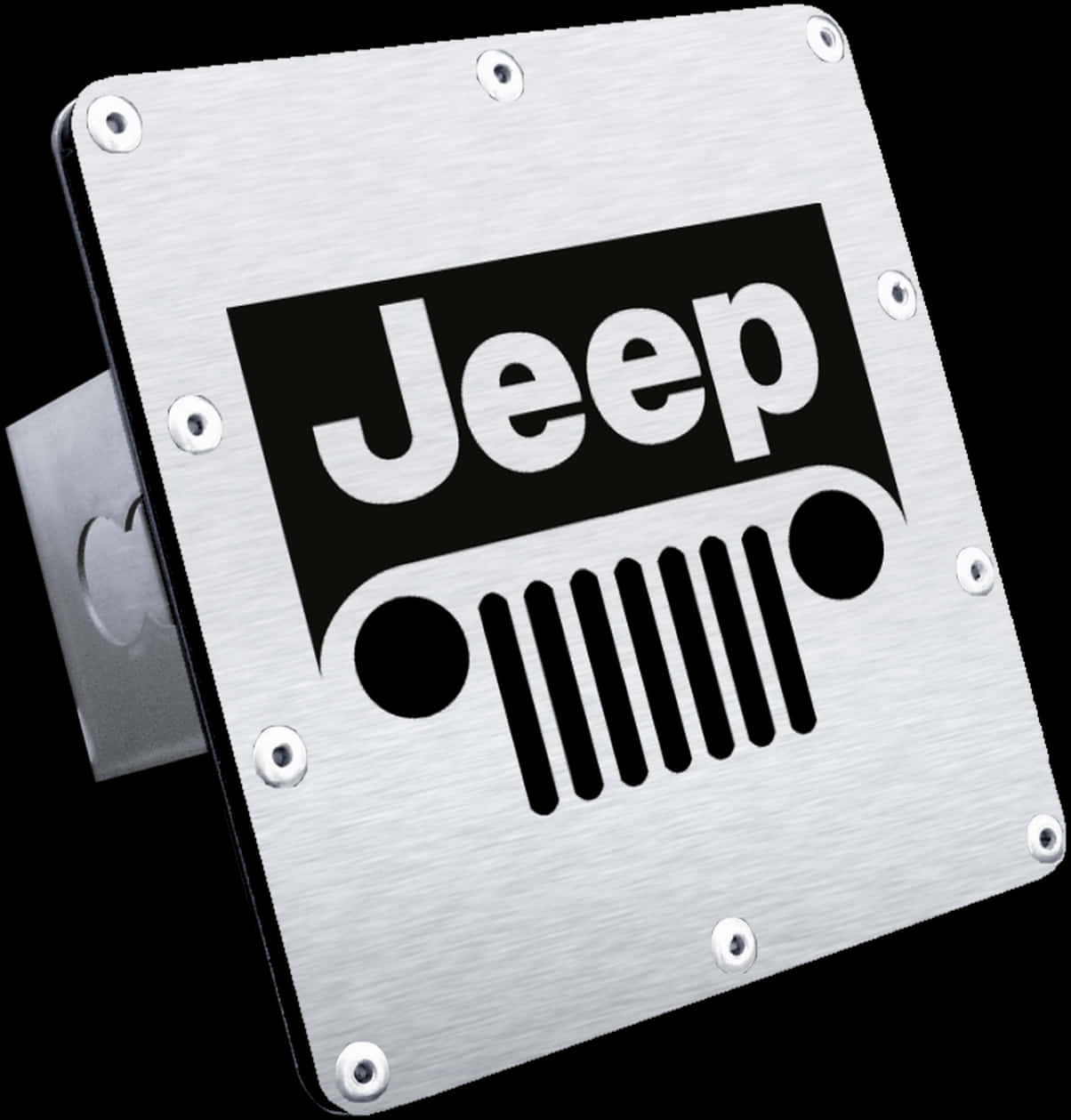 A Metal Sign With A Jeep Logo
