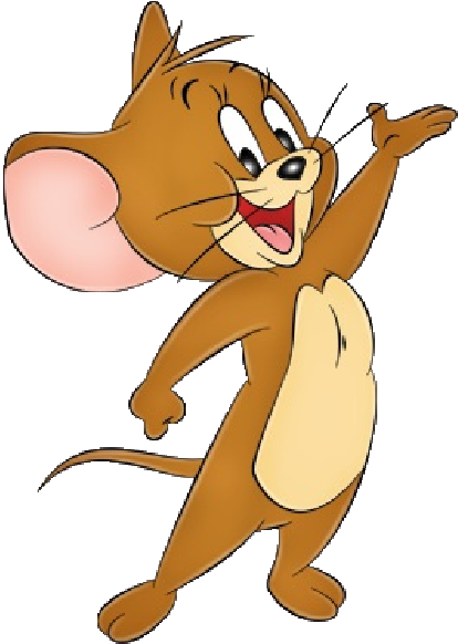 Cartoon Mouse With A Black Background