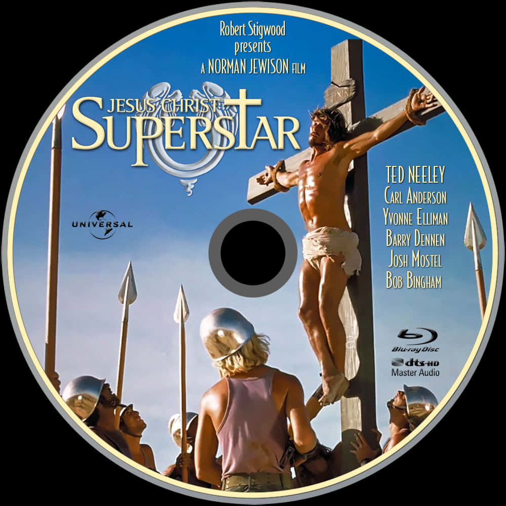A Dvd With A Man On The Cross