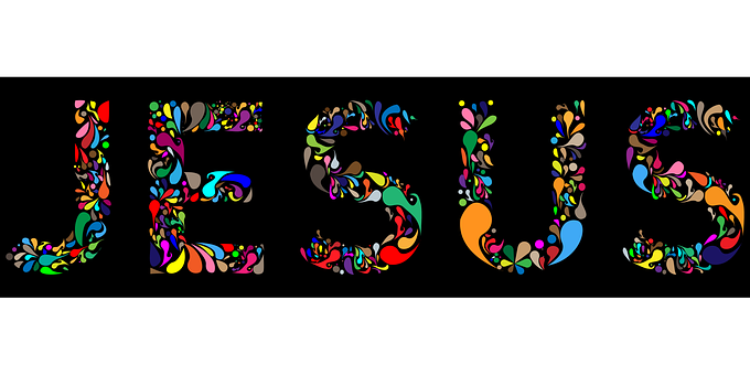 Colorful Letters With Different Colors On A Black Background