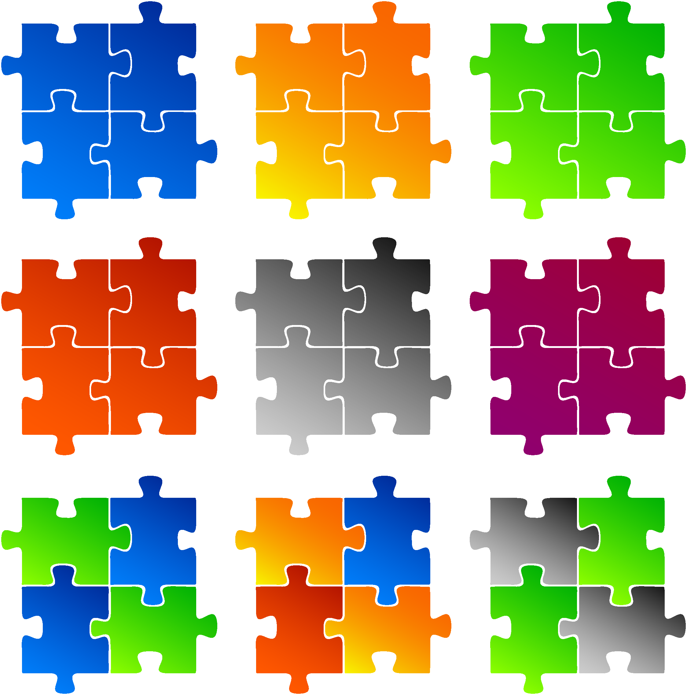 A Group Of Puzzle Pieces