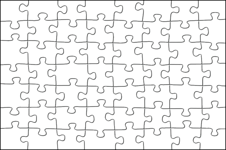 A Puzzle Pieces On A Black Background