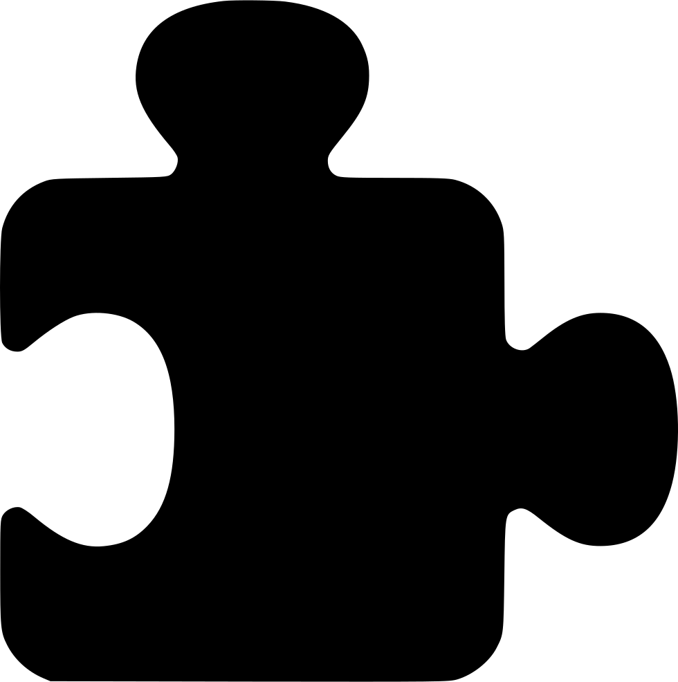 A Black Puzzle Piece On A Black Background