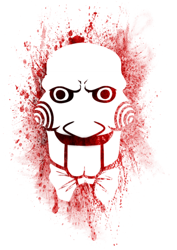 A Black And Red Splattered Art