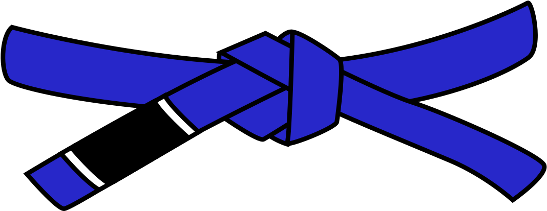 A Blue Ribbon On A Black Background