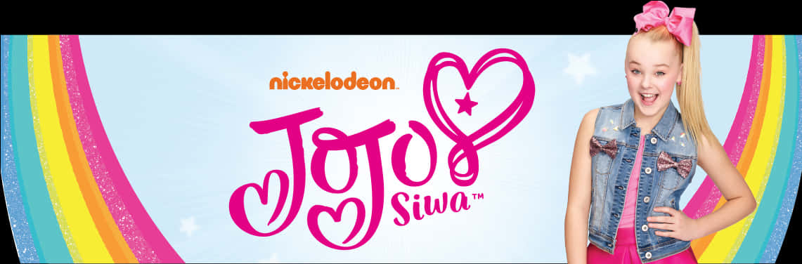 A Logo With Pink Text