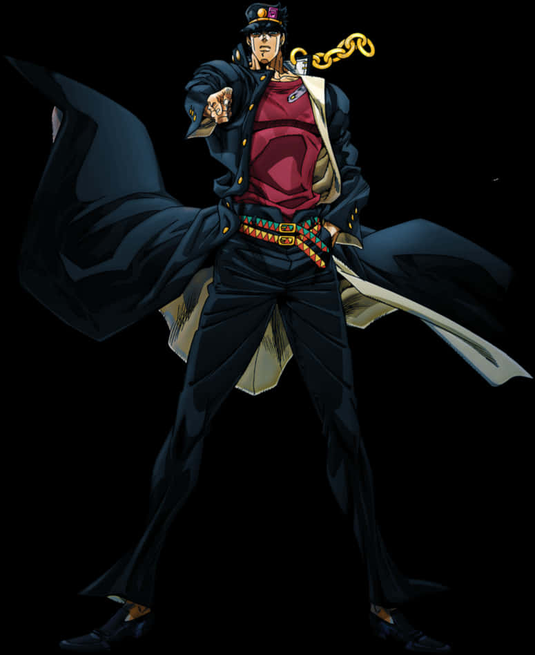 Jotaro Kujo With Flowing Outfit