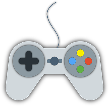 A Video Game Controller With A Black Background