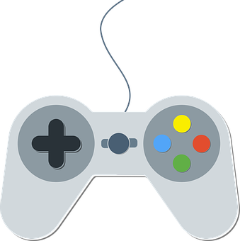 A Video Game Controller With A Cord
