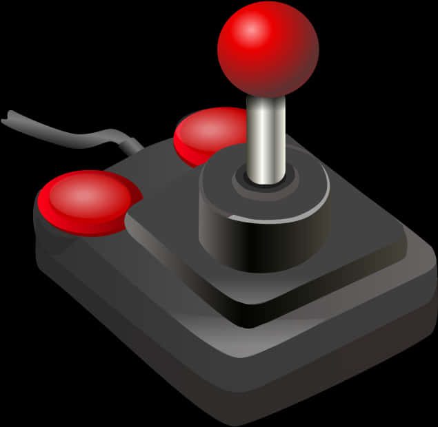 A Video Game Controller With Red Buttons