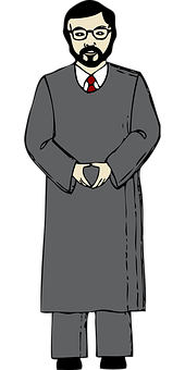 A Cartoon Of A Man In A Robe