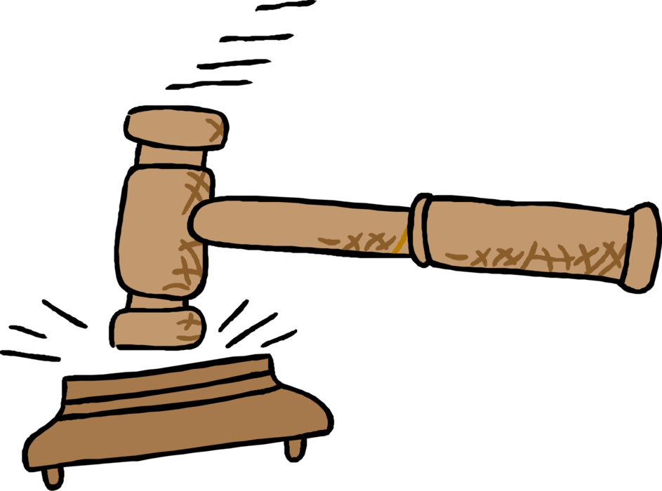 A Wooden Gavel On A Stand