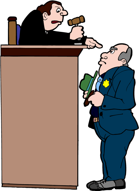 A Cartoon Of A Man Standing At A Podium