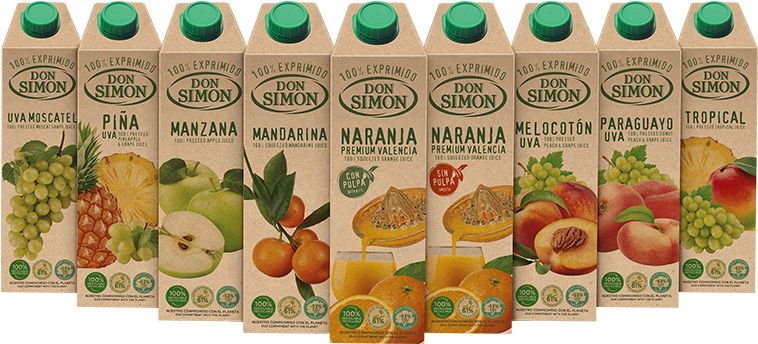 A Group Of Cartons Of Juice