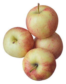 A Group Of Apples On A Black Background