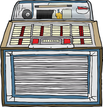 A Drawing Of A Jukebox