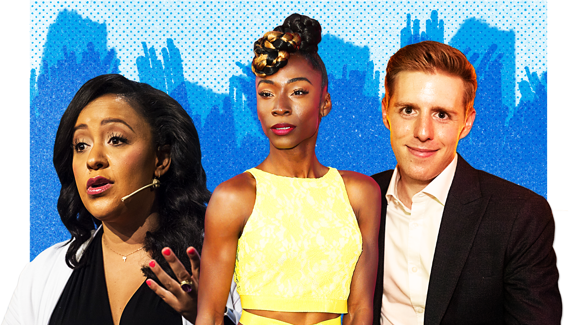 Julia Collins Angelica Ross And Mark Groden, Hd Png Download
