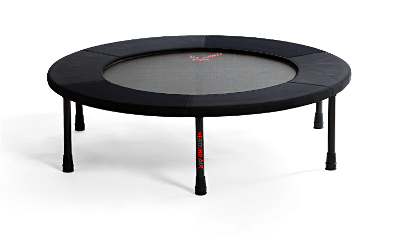 A Trampoline With A Black Cover