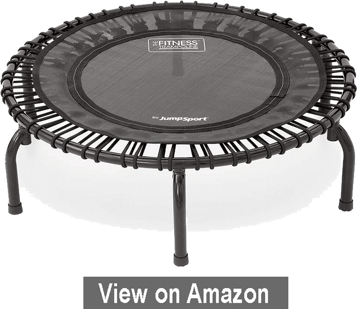 A Trampoline With A Black Cover