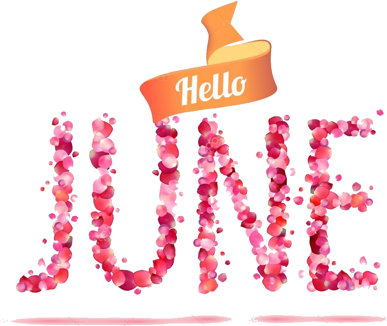 June Hello Clipart Photos Transparent Png - Pink Hello June, Png Download